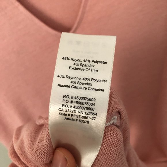 GUC Aritzia Wilfred Free Dondoe Pink Choker Short Sleeve Dress - Sz L - Picture 5 of 11